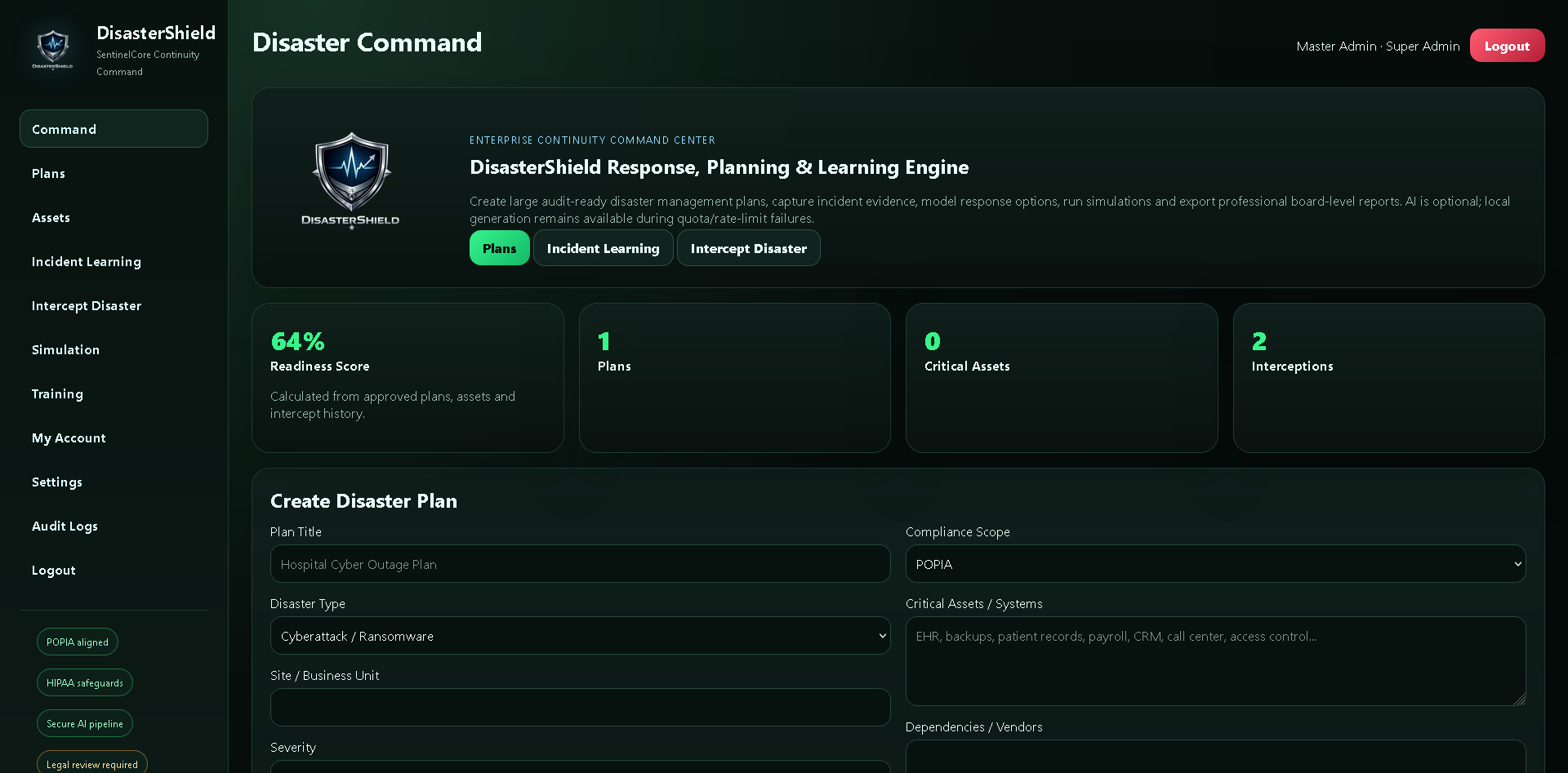 SentinelCore DisasterShield screenshot 3